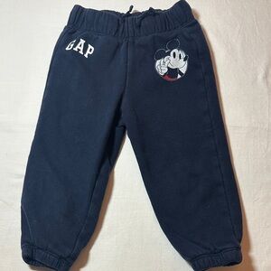 GAP X Disney - Kids Dark Blue Mickey Mouse Sweatpants/Joggers